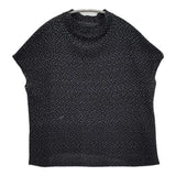 JURGEN LEHL J0132UB611 日本製 コットン フレンチスリーブ 半袖Ｔシャツ カットソー ブラック レディース ヨーガンレール【中古】6-0626S♪