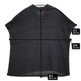 JURGEN LEHL J0132UB611 日本製 コットン フレンチスリーブ 半袖Ｔシャツ カットソー ブラック レディース ヨーガンレール【中古】6-0626S♪