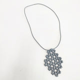 MATERIA チューブ ロングペンダント PLAIN PEOPLE購入 アクセサリー ネックレス グレー レディース マテリア【中古】6-0611G◎