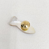 Classic Ko クラシックコー 漆工芸大下香仙工房 Fish pin フィッシュピン 魚 蒔絵 ピンバッジ ブローチ イエロー ホワイト レディース【中古】6-0626G♪