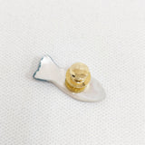 Classic Ko クラシックコー 漆工芸大下香仙工房 Fish pin フィッシュピン 魚 蒔絵 ピンバッジ ブローチ ブルー ホワイト レディース【中古】6-0626G♪