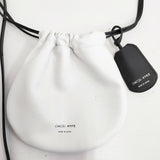 HYKE/CHACOLI LEATHER DRAWSTRING BAG レザーバッグ ミニショルダーバッグ Sサイズ ショルダーバッグ シロ レディース ハイク/チャコリ【中古】6-0611G◎