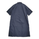 MHL. GARMENT DYE BASIC POPLIN サイズ2 595-8157505 半袖シャツドレス ワンピース ネイビー レディース エムエイチエル【中古】6-0707S♪