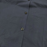 MHL. GARMENT DYE BASIC POPLIN サイズ2 595-8157505 半袖シャツドレス ワンピース ネイビー レディース エムエイチエル【中古】6-0707S♪