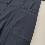 MHL. GARMENT DYE BASIC POPLIN サイズ2 595-8157505 半袖シャツドレス ワンピース ネイビー レディース エムエイチエル【中古】6-0707S♪