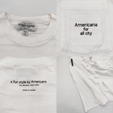 AMERICANA/FREAK'S STORE 別注 サイドジップ ビッグTシャツワンピース ホワイト レディース アメリカーナ/フリークスストア【中古】6-0707S♪