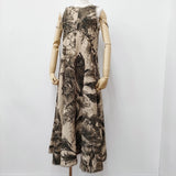 AMERI/KEITA MARUYAMA VOLUME FLARE DRESS サイズM ワンピース 23SS ベージュ ブラック レディース アメリ/ケイタマルヤマ【中古】6-0704S♪