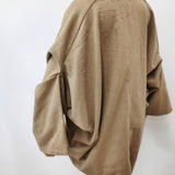 antiqua YA-00334 変型 羽織り 定価4600円 コート ベージュ レディース アンティカ【中古】6-0905T◎