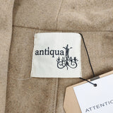 antiqua YA-00334 変型 羽織り 定価4600円 コート ベージュ レディース アンティカ【中古】6-0905T◎
