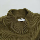 ANT アント ショルダーオープンハイネックニットトップス セーター ニット カーキ レディース【中古】6-1016T♪