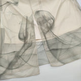 Ameri VINTAGE CURL OF SMOKE SHEER DRESS インナーワンピース付き シアー ワンピース ベージュ グレー レディース アメリヴィンテージ【中古】6-0704M♪