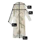 Ameri VINTAGE CURL OF SMOKE SHEER DRESS インナーワンピース付き シアー ワンピース ベージュ グレー レディース アメリヴィンテージ【中古】6-0704M♪