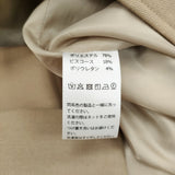 UNSPOKEN アンスポクン ロングトレンチコート サイズM ベルト付き スナップボタン トレンチコート ベージュ レディース【中古】6-1009T♪