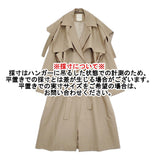 UNSPOKEN アンスポクン ロングトレンチコート サイズM ベルト付き スナップボタン トレンチコート ベージュ レディース【中古】6-1009T♪