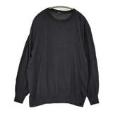 COMOLI コットン クルーネックニット B01-06001 定価41800円 薄手 ドライタッチ セーター ニット 25SS ブラック メンズ コモリ【中古】6-0925M♪