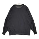 COMOLI コットン クルーネックニット B01-06001 定価41800円 薄手 ドライタッチ セーター ニット 25SS ブラック メンズ コモリ【中古】6-0925M♪