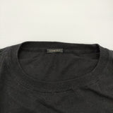 COMOLI コットン クルーネックニット B01-06001 定価41800円 薄手 ドライタッチ セーター ニット 25SS ブラック メンズ コモリ【中古】6-0925M♪