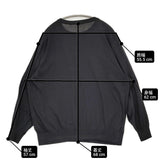 COMOLI コットン クルーネックニット B01-06001 定価41800円 薄手 ドライタッチ セーター ニット 25SS ブラック メンズ コモリ【中古】6-0925M♪