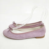 repetto 未使用 サンドリオン Cendrillon ゴートスウェード やぎ革 バレエシューズ フラットシューズ フランス製 サイズ38 定価36300円 バレエシューズ ピンク レディース レペット【中古】6-0702G◎