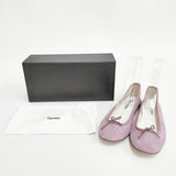 repetto 未使用 サンドリオン Cendrillon ゴートスウェード やぎ革 バレエシューズ フラットシューズ フランス製 サイズ38 定価36300円 バレエシューズ ピンク レディース レペット【中古】6-0702G◎
