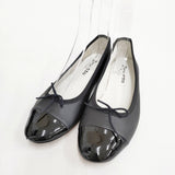 repetto FLORA BALLERINA バレリーナ バレエシューズ フラットシューズ 牛革 レザー フランス製 サイズ38 定価42900円 バレエシューズ クロ レディース レペット【中古】6-0702G◎