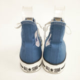 CONVERSE 未使用 CANVAS AS J HI キャンバス ALL STAR オールスターハイ ハイカットスニーカー LIGHTNAVY ライトネイビー サイズ24 日本製 スニーカー コン レディース コンバース【中古】6-0703G◎