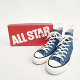 CONVERSE 未使用 CANVAS AS J HI キャンバス ALL STAR オールスターハイ ハイカットスニーカー LIGHTNAVY ライトネイビー サイズ24 日本製 スニーカー コン レディース コンバース【中古】6-0703G◎