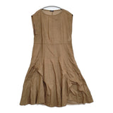 YLEVE COTTON ORGANDY OP コットンオーガンジーワンピース サイズ1 インナー付き 定価55000円 ブラウン レディース イレーヴ【中古】6-0707S♪