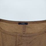 YLEVE COTTON ORGANDY OP コットンオーガンジーワンピース サイズ1 インナー付き 定価55000円 ブラウン レディース イレーヴ【中古】6-0707S♪