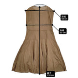 YLEVE COTTON ORGANDY OP コットンオーガンジーワンピース サイズ1 インナー付き 定価55000円 ブラウン レディース イレーヴ【中古】6-0707S♪