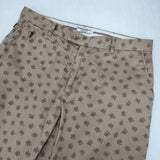 AIGLE 総柄 8505-55500 コットンストレッチ サイズL チノパンツ ベージュ メンズ エーグル【中古】6-0906G∞