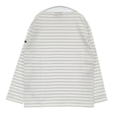 SAINT JAMES 新品 ウエッソン T5 ボーダー 長袖Ｔシャツ カットソー ロンＴ ホワイト ライトグリーン ユニセックス セントジェームス【中古】6-0727M∞