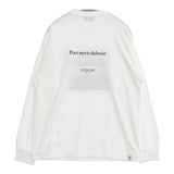 poet meets dubwise WHITE SANDS L/S T-shirt ユニセックス 長袖Ｔシャツ カットソー ロンＴ ホワイト ユニセックス ポエットミーツダブワイズ【中古】6-0820M∞