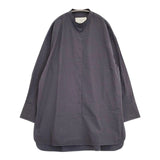 TODAYFUL 未使用品 Standcollar Over Shirts 定価18150円 12320406 オーバーサイズ 長袖シャツ チャコールグレー レディース トゥデイフル【中古】6-0820M∞