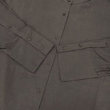 TODAYFUL 未使用品 Standcollar Over Shirts 定価18150円 12320406 オーバーサイズ 長袖シャツ チャコールグレー レディース トゥデイフル【中古】6-0820M∞