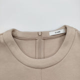 CLANE BULKY LINE HALF SLEEVE TOPS サイズ2 定価15400円 16105-1262 カットソー 24SS ベージュ レディース クラネ【中古】6-0707S♪