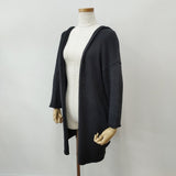 vie evam eva Soft cotton seamless hooded robe 日本製 定価26400円 V161K922 フード ローブ その他ジャケット・コート チャコールグレー レディース ヴィー エヴァムエヴァ【中古】6-0905T◎