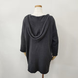vie evam eva Soft cotton seamless hooded robe 日本製 定価26400円 V161K922 フード ローブ その他ジャケット・コート チャコールグレー レディース ヴィー エヴァムエヴァ【中古】6-0905T◎