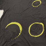io comme io 刺繍 ドロップショルダー サイズ38 11114810 半袖Ｔシャツ カットソー ブラック レディース イオコムイオ【中古】6-0707S♪