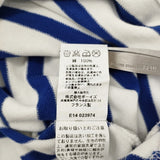 ORCIVAL ボーダー ドロップショルダー コットン フランス製 Ｔシャツ カットソー ホワイト ブルー レディース オーシバル/オーチバル【中古】6-0717S♪