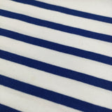 ORCIVAL ボーダー ドロップショルダー コットン フランス製 Ｔシャツ カットソー ホワイト ブルー レディース オーシバル/オーチバル【中古】6-0717S♪