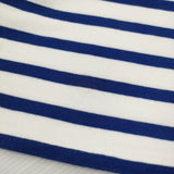 ORCIVAL ボーダー ドロップショルダー コットン フランス製 Ｔシャツ カットソー ホワイト ブルー レディース オーシバル/オーチバル【中古】6-0717S♪