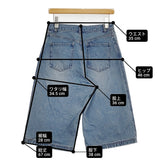 Spick and Span ハーフパンツデニム サイズ38 定価12100円 ショートパンツ 24AW ブルー レディース スピックアンドスパン【中古】6-0707S♪