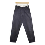 YAECA コットン 67652 ワイドテーパードパンツ サイズ29 定価20520円 チノパンツ ネイビー D.NAVY レディース ヤエカ【中古】6-0830G∞