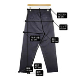 YAECA コットン 67652 ワイドテーパードパンツ サイズ29 定価20520円 チノパンツ ネイビー D.NAVY レディース ヤエカ【中古】6-0830G∞