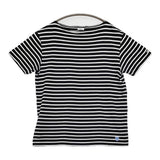 ORCIVAL ボーダー ボートネック Tシャツ RC-6774 サイズ5 半袖Ｔシャツ カットソー ブラック ホワイト メンズ オーシバル/オーチバル【中古】6-0829S♪