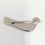 mina perhonen bird boat 鳥 ブローチ チャコールグレー レディース ミナペルホネン【中古】6-0615G◎