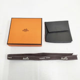 HERMES バスティア レザー コインケース クロ レディース エルメス【中古】6-0611G◎