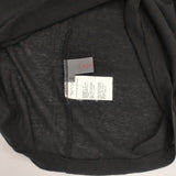 Yohji Yamamoto +NOIR シアー バックボタン コットン サイズ2 半袖Ｔシャツ カットソー ブラック レッド レディース ヨウジヤマモト プリュス ノアール【中古】6-0711S△