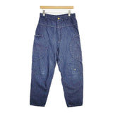 mercibeaucoup, サルエルパンツ MB93FF828 コットンリネン サイズ3 デニムパンツ ネイビー レディース メルシーボークー【中古】6-0830G∞